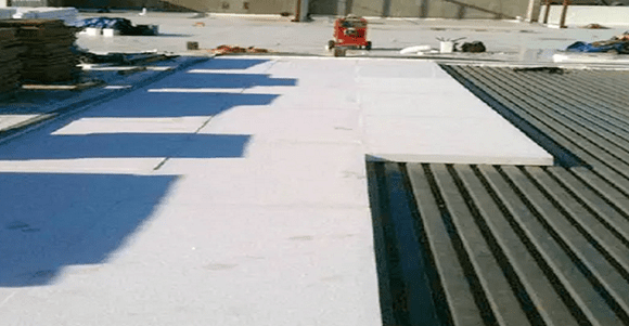 1 ورق یونولیت دانسیته بالا برای شیب بندی بام